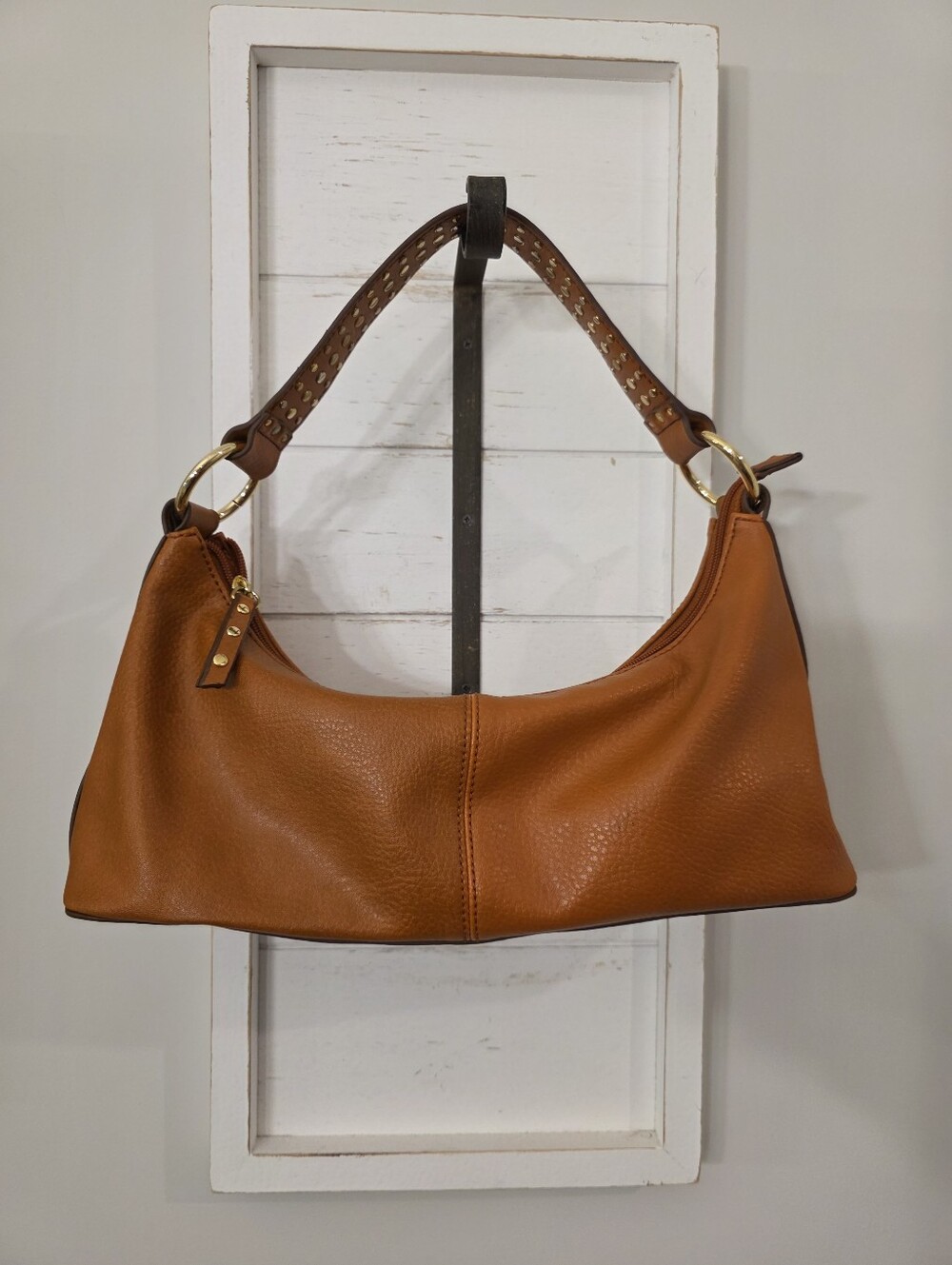Y2K Burnt Orange Bisou Bisou Shoulder Bag